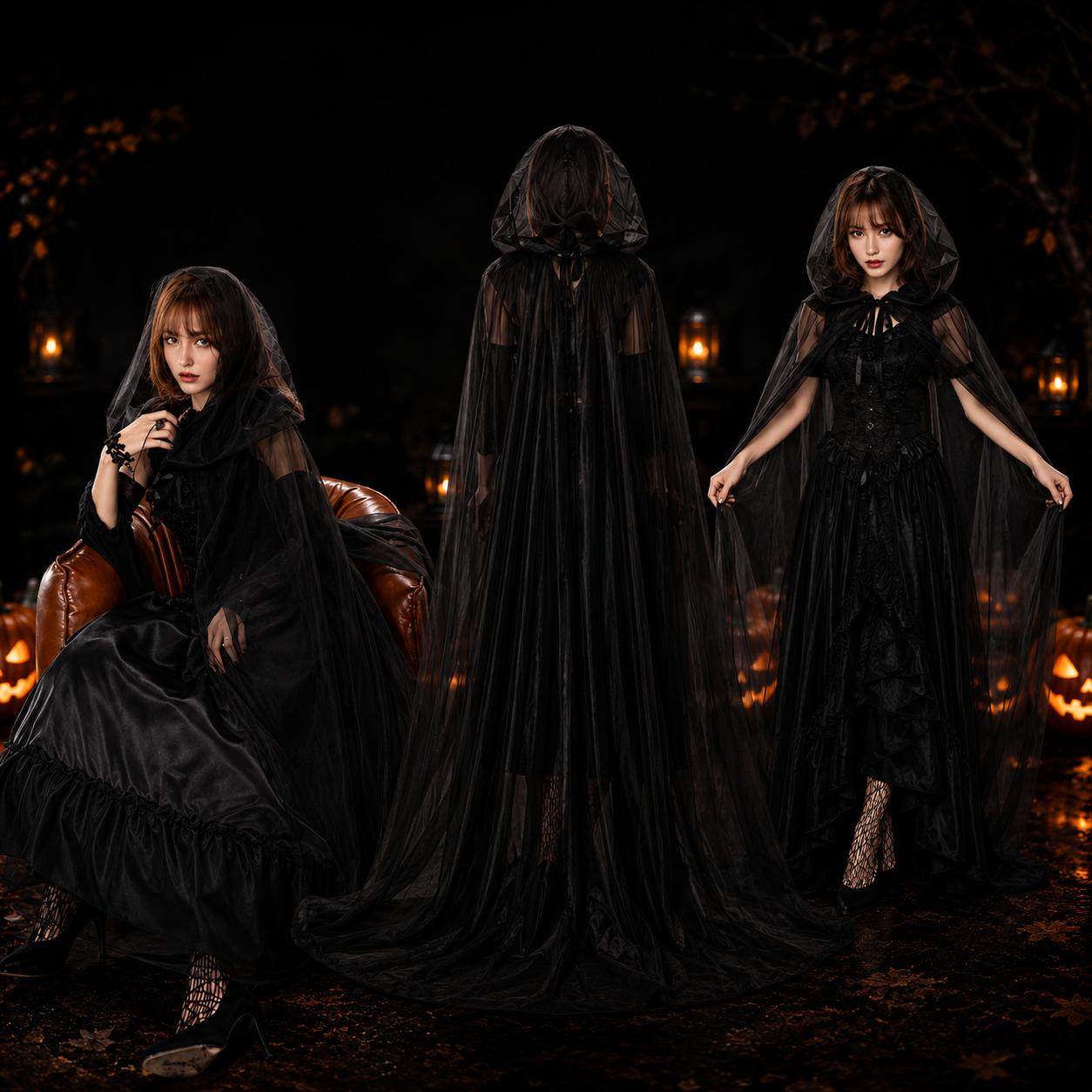 Robe Gothique à Voile